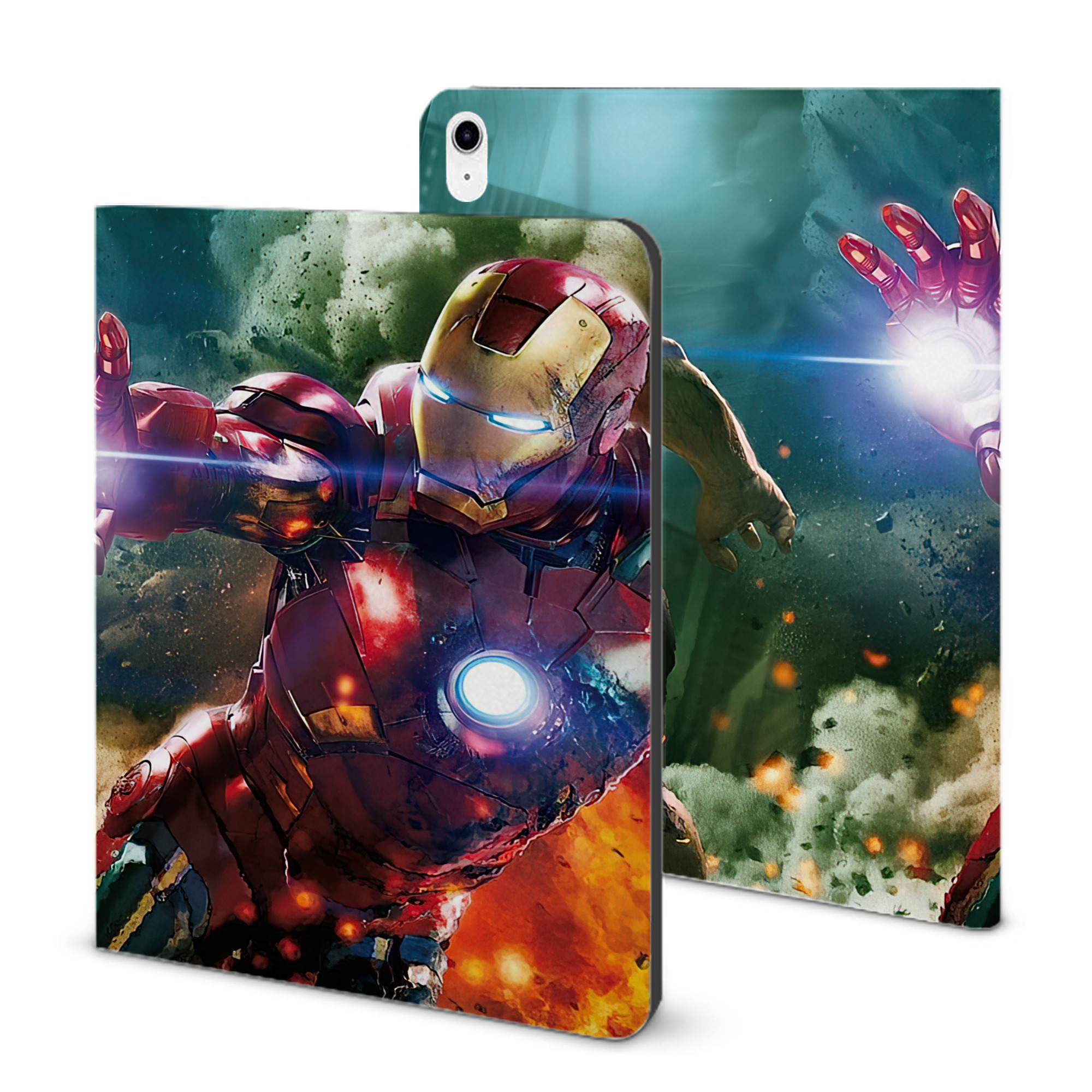 （画像用） アベンジャーズ The Avengers IPad ケース ブック型 PUレザー TPU 耐衝撃 軽量 薄型 ペン収納なし 全面保護 IPad 各モデル対応